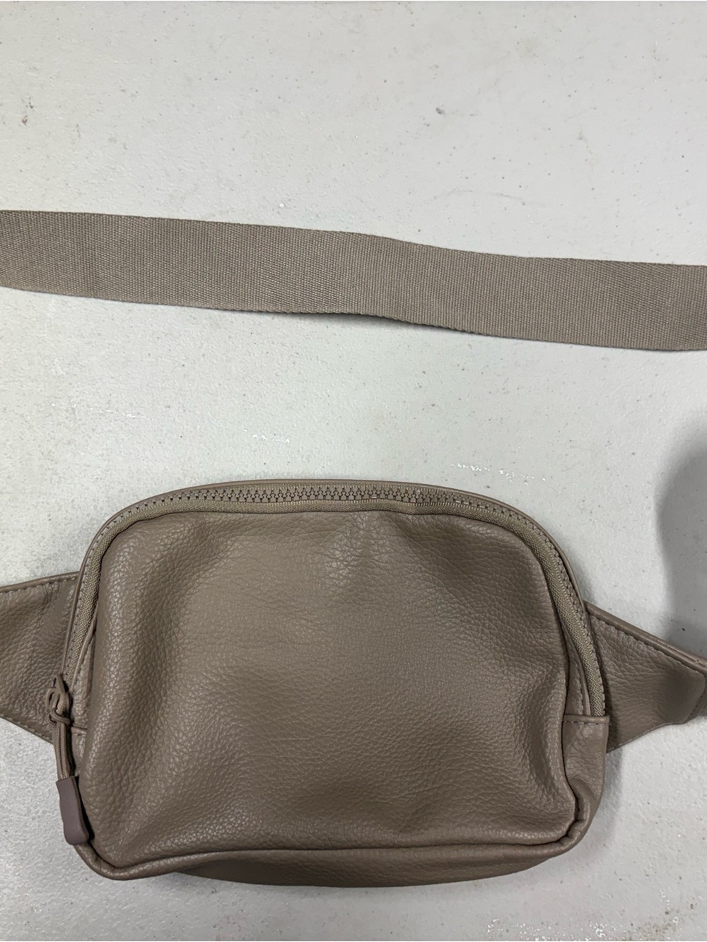 Maurices Taupe Crossbody Waist Bag